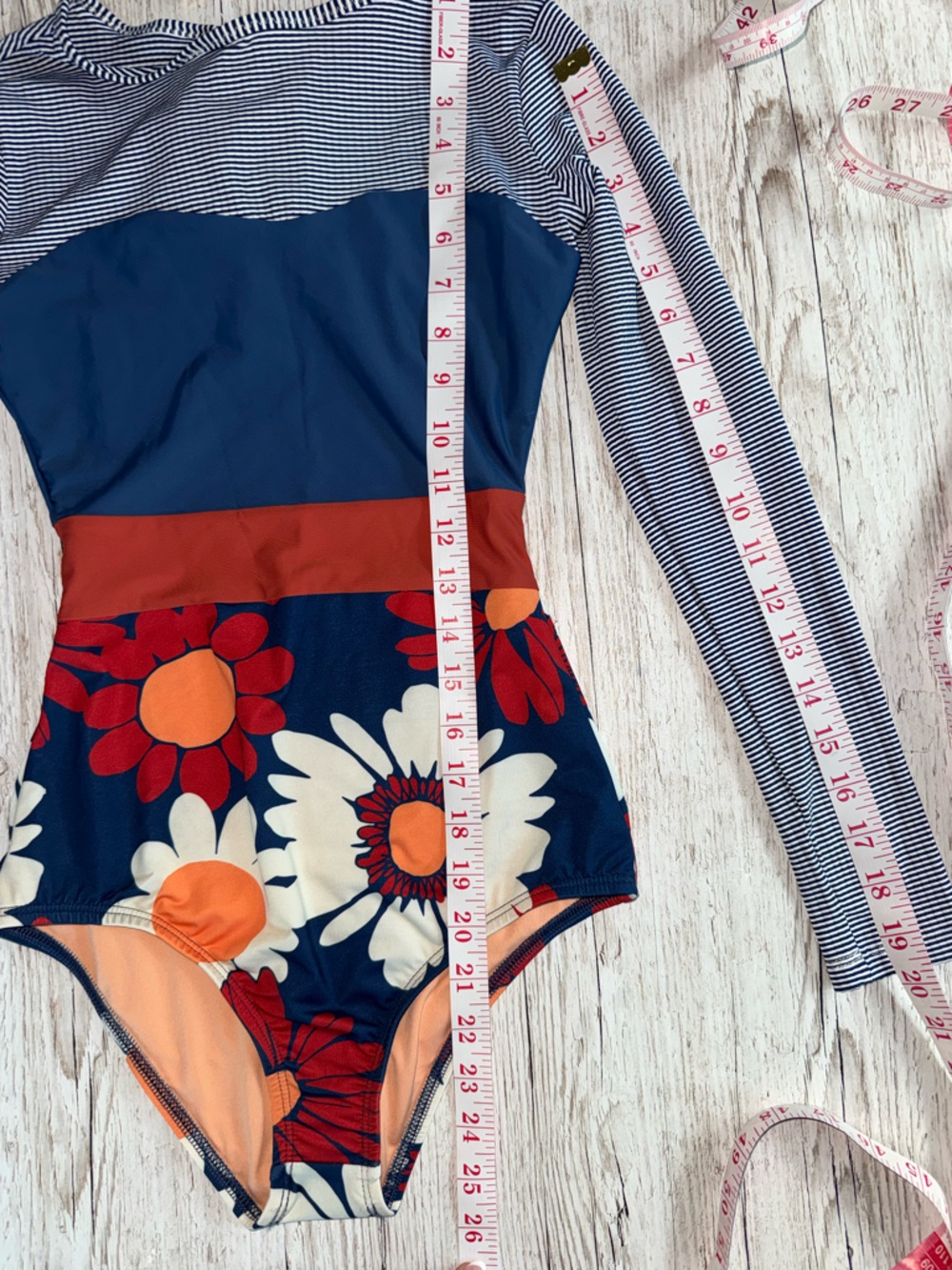 NWT Seea Hermosa Long Sleeve One Piece Swimsuit Bathing Suit Marguerite S - Picture 14 of 16